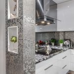 A tiny kitchen that cleverly fits storage and appliances