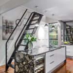 A tiny kitchen that cleverly fits storage and appliances