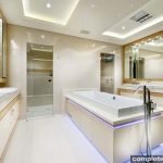 A luxury bathroom designed by Corian