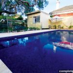 A simple inground pool from Dolphin Pools