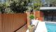 Timber-look aluminium system fencing from Knotwood.