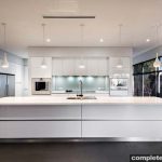 A contemporary white kitchen design from Western Cabinets.