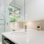 Light, minimalist and contemporary bathroom design