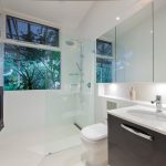 Light, minimalist and contemporary bathroom design