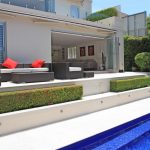 Stylish outdoor entertainment area