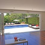 Stylish outdoor entertainment area