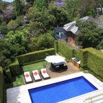 Stylish outdoor entertainment area