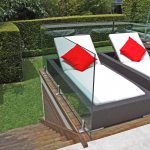 Stylish outdoor entertainment area