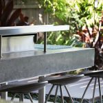 A designer outdoor entertaining area built to party