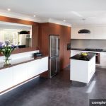 Attards kitchen design - mirror and cabinetry