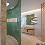 Runway house by Corian - contemporary green bathroom