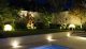 modern poolside lighting