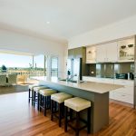 Cornwallis House 16 Kitchen looking out to the river view verandah