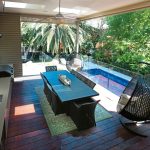 Tropical balcony entertaining at home