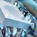 multichanging bathroom splashback