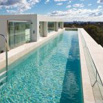 Rooftop lap pool with spectacular views