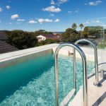 Rooftop lap pool with spectacular views