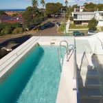 Rooftop lap pool with spectacular views