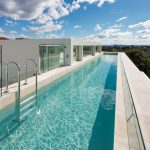 Rooftop lap pool with spectacular views