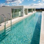Rooftop lap pool with spectacular views