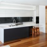 Black and white contemporary kitchen