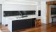 Black and white contemporary kitchen