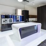 Slick and futuristic kitchen design