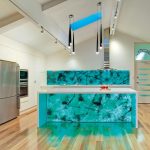 Vibrant, dramatic kitchen design