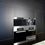 Black and white small kitchen design
