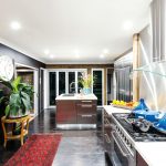 Sleek and stylish aquarium splashback