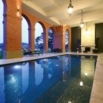 Roman bath style pool