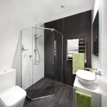 Deep Illusion: Natural-toned bathroom design