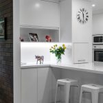 White on white: Minimalist kitchen design