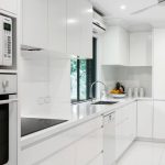 White on white: Minimalist kitchen design