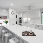 White on white: Minimalist kitchen design