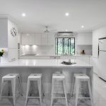White on white: Minimalist kitchen design