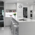 White on white: Minimalist kitchen design