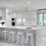 White on white: Minimalist kitchen design