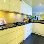 A sleek kitchen design