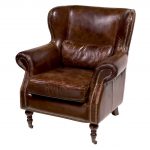 leather wing chair