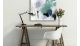 White elegant vintage chic interior with old console table
