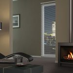 Freestanding gas fireplace