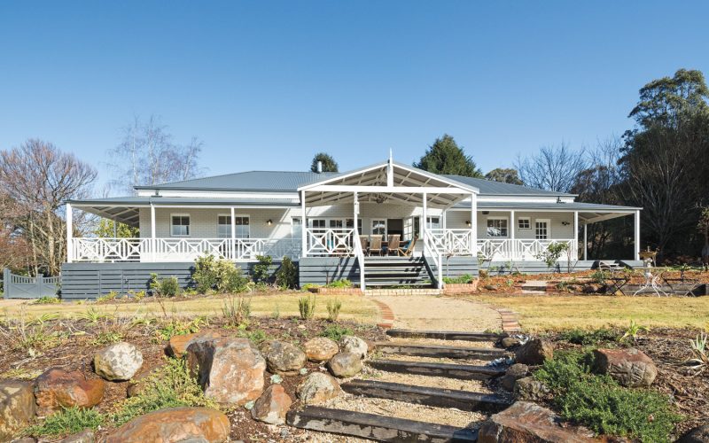 The deck is ideal for long lunches or dinner parties in summer.