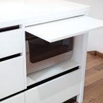 Family hub: galley-style kitchen