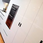 Family hub: galley-style kitchen