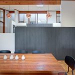 Family hub: galley-style kitchen