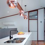 Family hub: galley-style kitchen