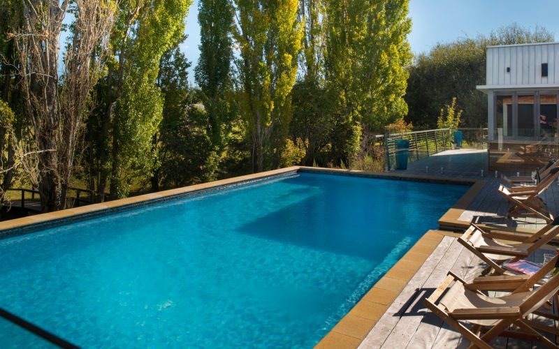 An eye-catching pool design that is user-friendly and low maintenance.
