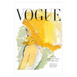 White table and empty picture frame