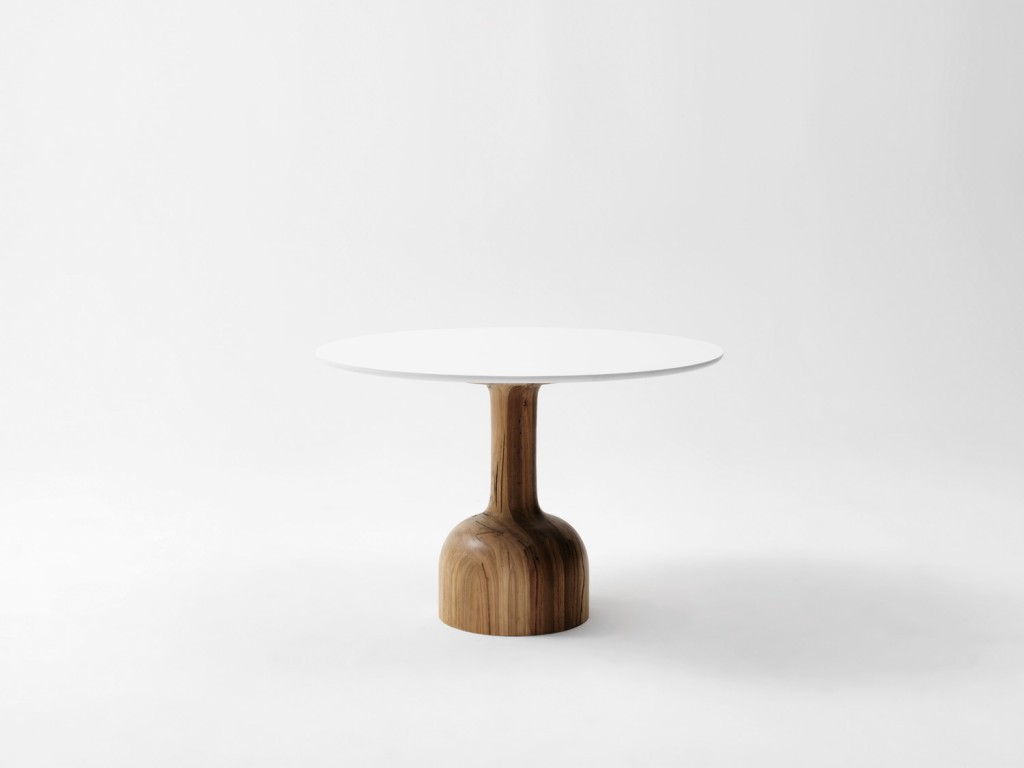 Made to order, the Bandy coffee table is hand-turned and delicately shaped. The distinctive base is made from solid American oak or a feature-grade hardwood, while the tabletop is available in Corian or veneer. jardan.com.au